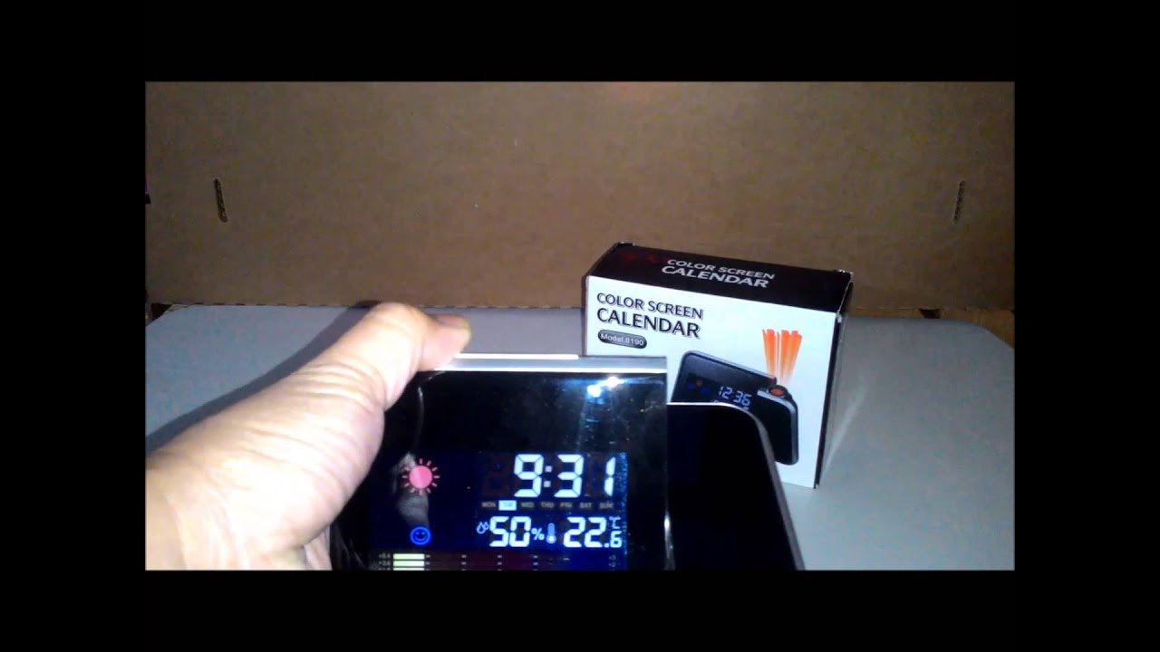 Multifunction projection alarm clock with weather station from Gearbest.com
