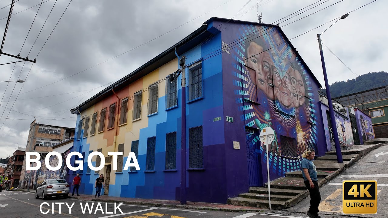 Bogotá Walking Tour | 5th Street [4K ASMR] Colombia | Latin America City Walk 波哥大城市漫步｜第五大道 ｜哥倫比亞