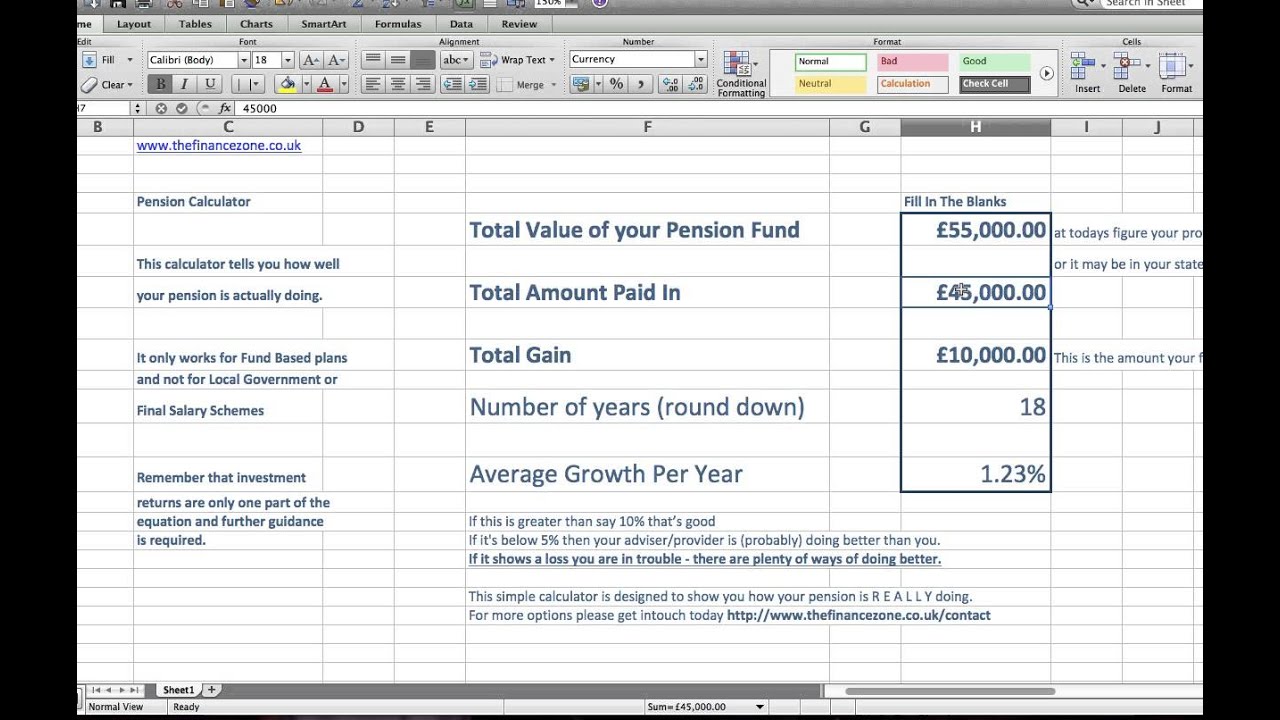 Pension Advice and Pension Calculator