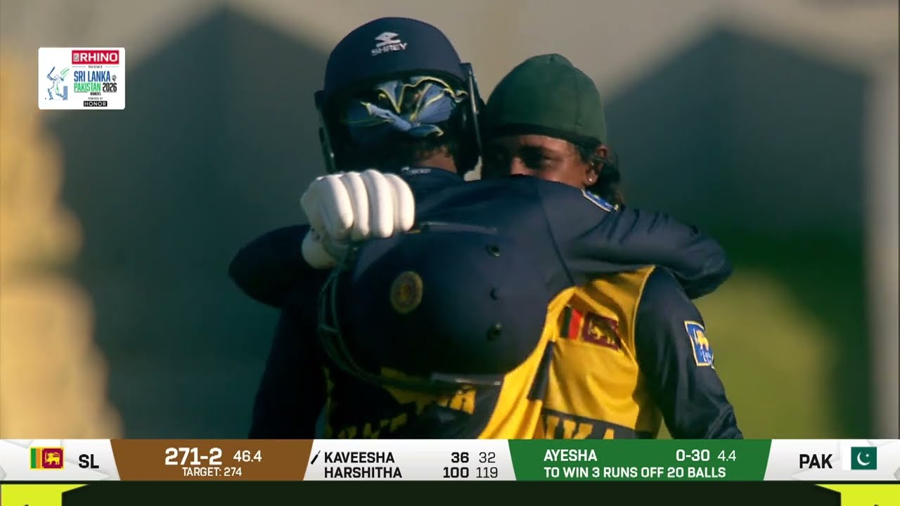 Harshitha Samarawickrama 100 vs Pakistan | 2nd ODI | Pakistan Women tour of Sri Lanka