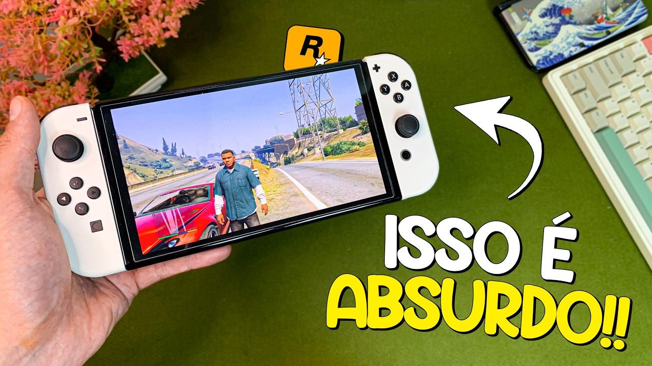 RODEI GTA 5 NO NINTENDO SWITCH! ISSO &Eacute; SURREAL!