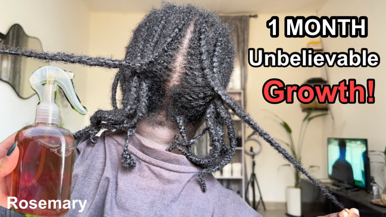 UNBELIEVABLE GROWTH !!! FAST HAIR GROWTH / ONE MONTH GROWTH WITH ROSEMARY. 
