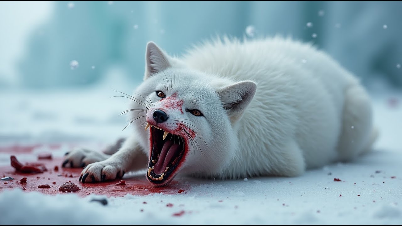 frozen fox rescue ❄️🦊  heartwarming ice rescue mission!