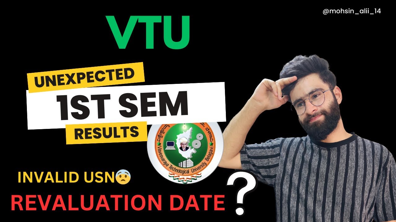Vtu 1st Sem Revaluation Update | Invalid Usn 😱😨