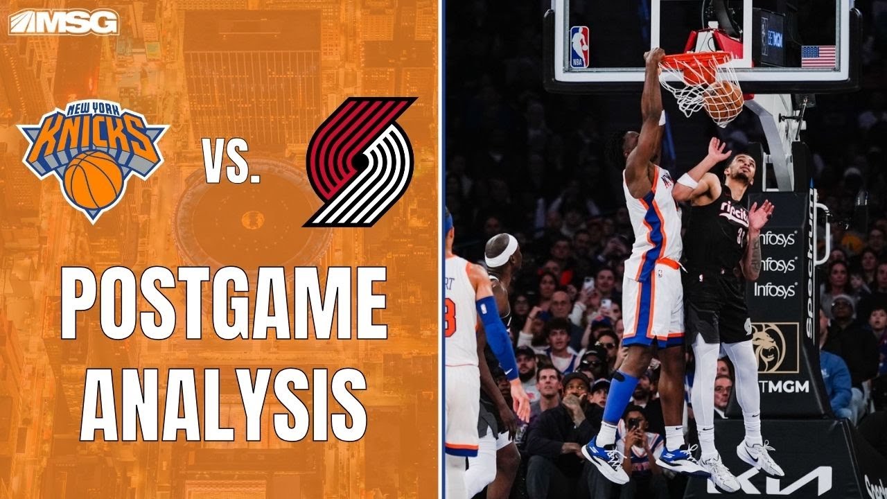 Knicks Take Over In The 4th To Secure Win Over Trail Blazers | New York Knicks