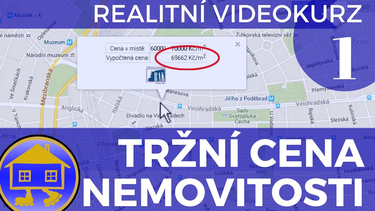 1. Jaká je tržní cena bytu? Jaká je tržní cena domu? Pomůže mi cenová mapa?
