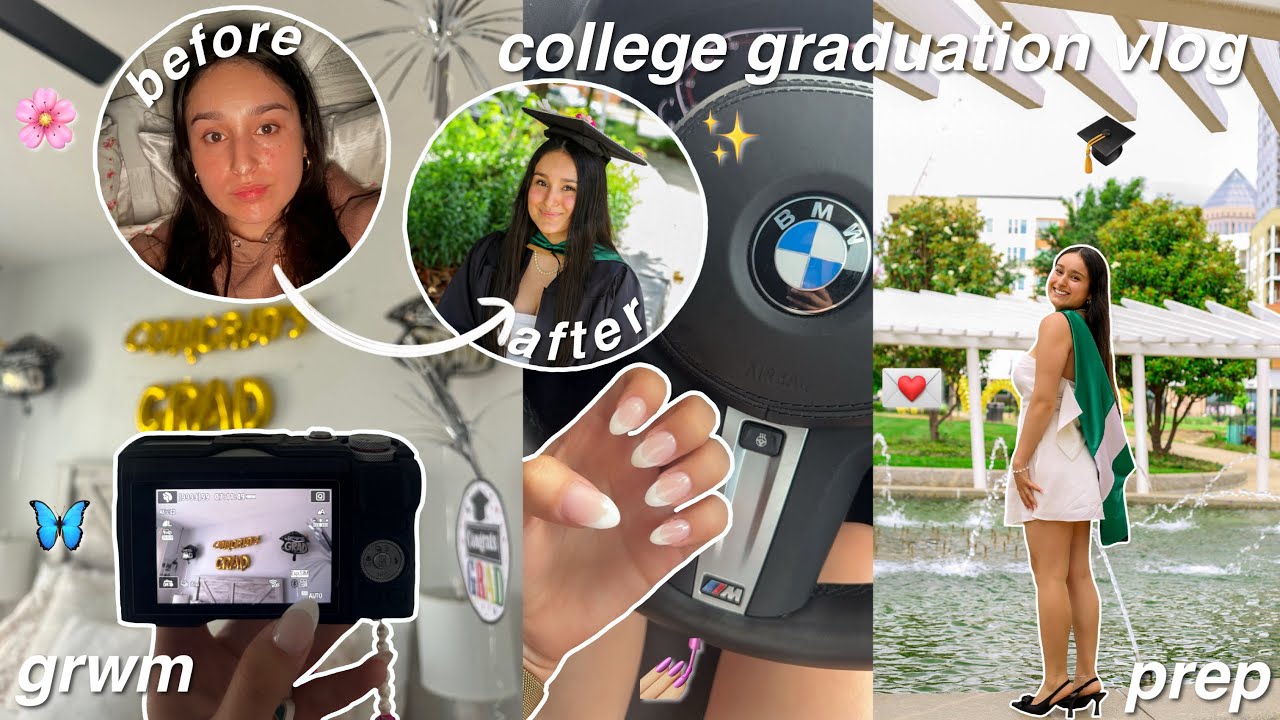 COLLEGE GRADUATION VLOG and GRWM | UNC Charlotte