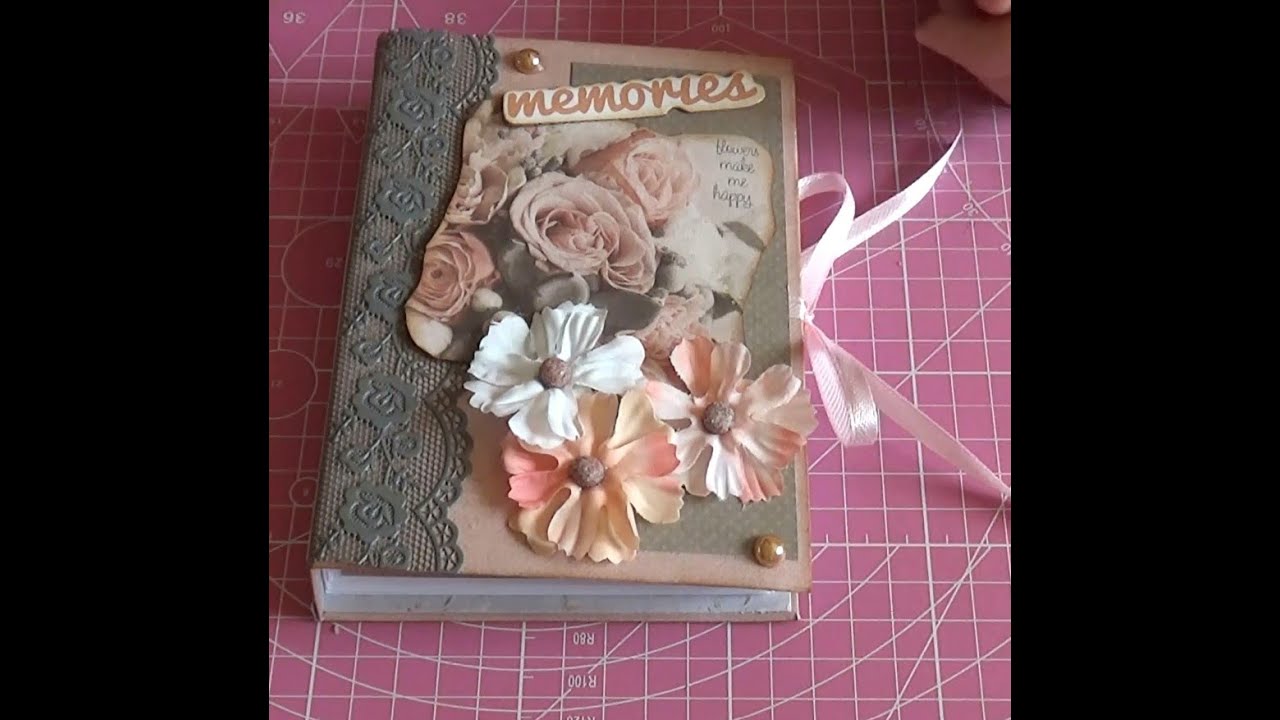 Tuto mini album Débutant.Le voilà enfin !!😄#album #scrapbooking #débutant