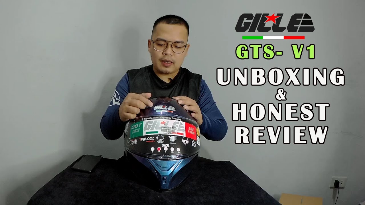 GILLE HELMET GTS-V1 UNBOXING & HONEST REVIEW