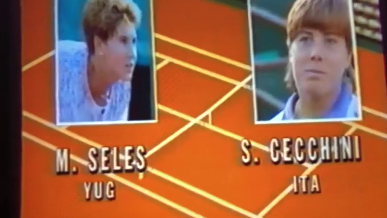 Monica Seles-Roland Garros 1991-1/8 Finale