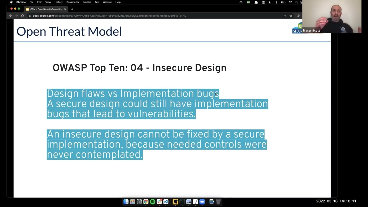 OWASP Top Ten:  04 - Insecure Design