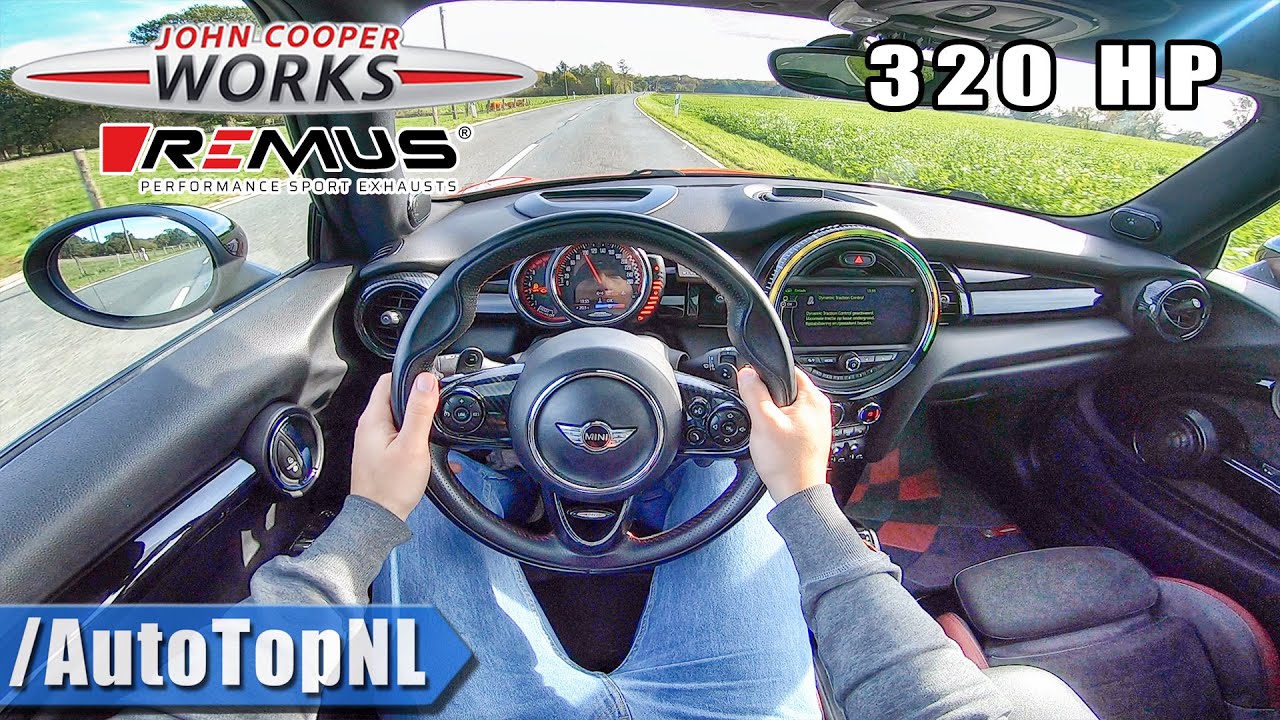 320HP MINI JCW | STRAIGHT PIPE Remus EXHAUST | POV Test Drive by AutoTopNL