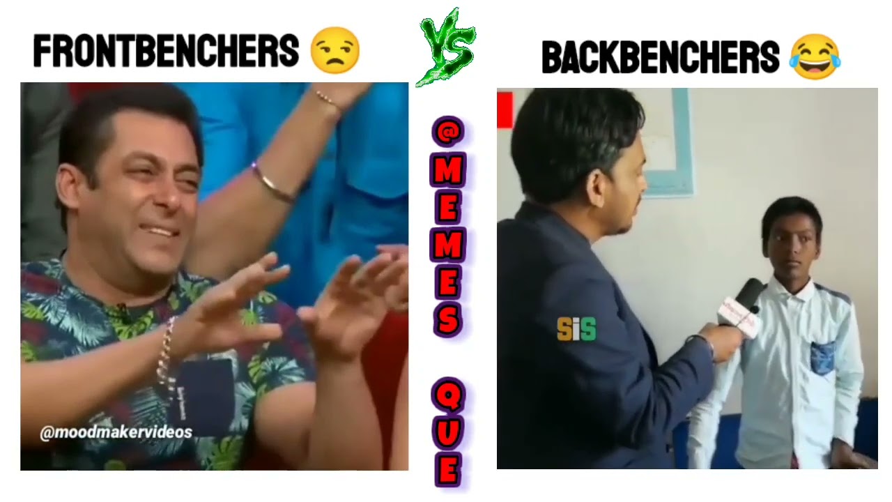 Backbenchers VS Front Benchers !! 😎🤣| Funny Video | MemeQue #meme