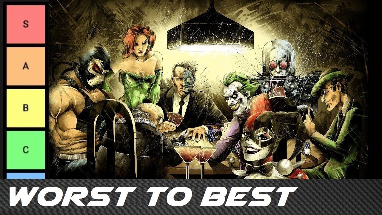 Worst to Best: Batman Villains (Tier list)