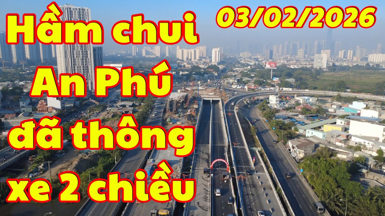 Mới nhất - Nút Giao An Phú Hầm Chui HC1- 02 Chính Thức Thông Xe 03/02/2026 | Phú Review #comtv #hcm