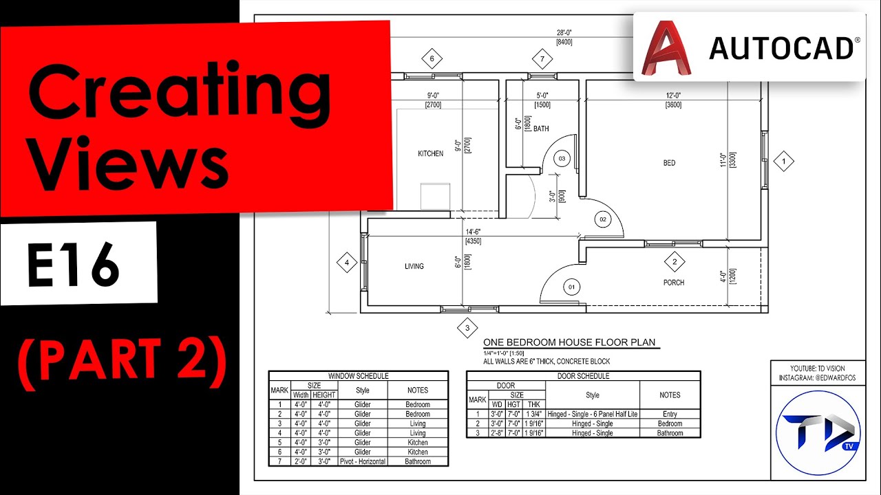 CREATING VIEWS (Part 2) in AutoCAD Architecture 2023