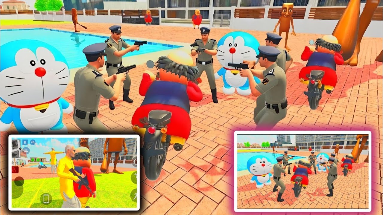 Shinchan Ke Liye Police Jeep Purchase Krli 🤩 Indian Theft Auto Simulator Game Video 🚨CrazygamerPintu