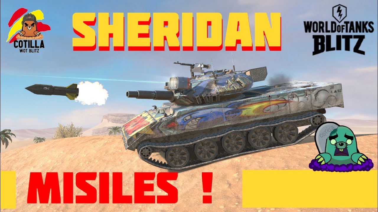 Como disparar misiles World Of Tanks Blitz español | Como usar Sheridan Missile en táctil WoT Blitz
