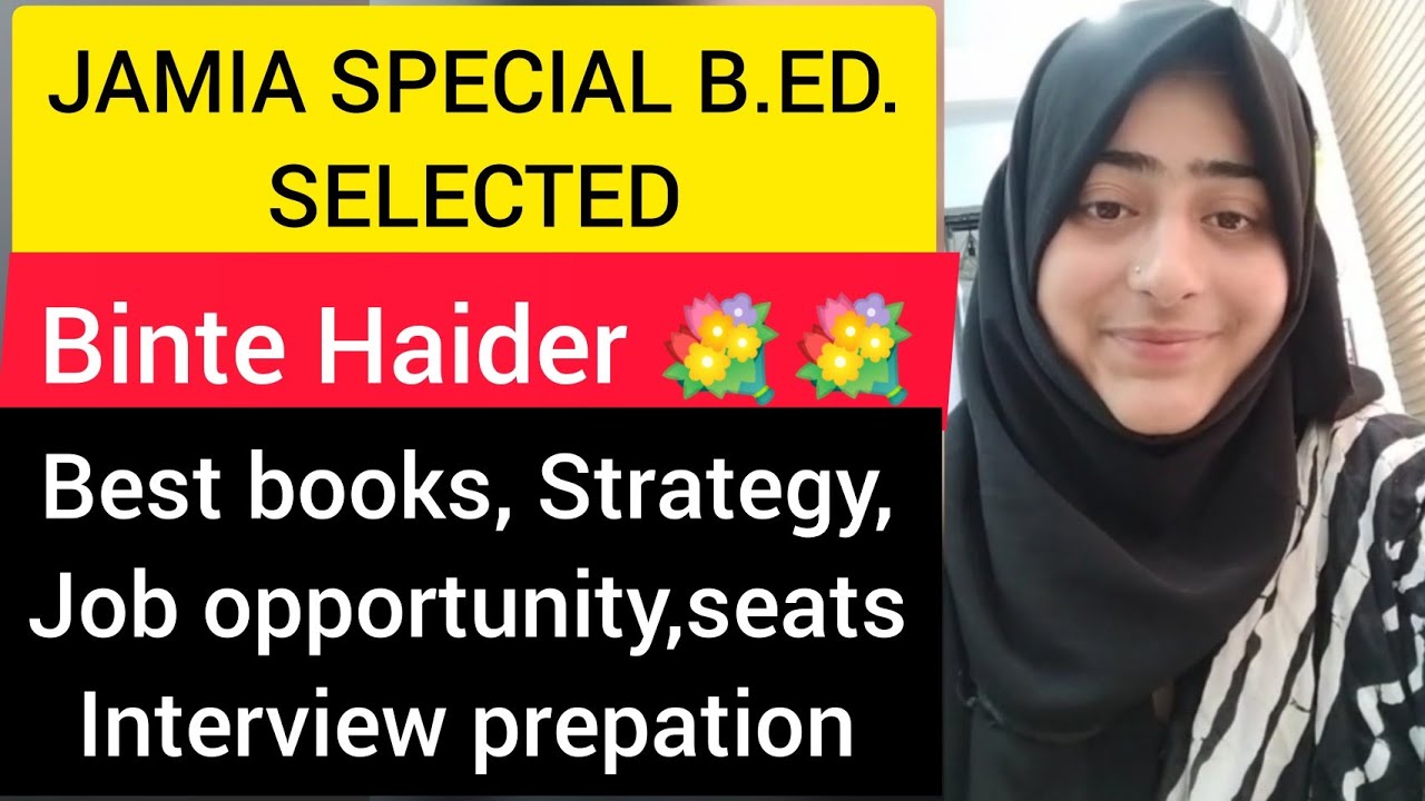 jmi special bed selected 2022||best books,job opportunity, strategy, interview prepation||