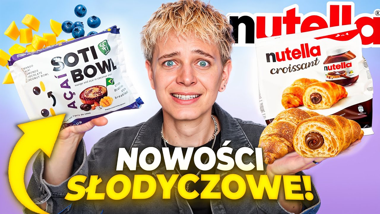 CROISSANTY OD NUTELLI? 😱 TESTUJĘ NOWOŚCI SŁODYCZOWE Z PAŹDZIERNIKA | Dominik Rupiński