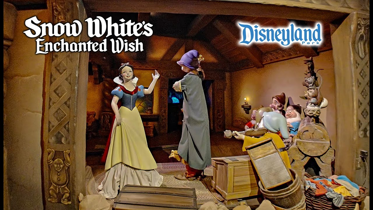 Snow White's Enchanted Wish On Ride Low Light 4K POV Disneyland 2024 10 21