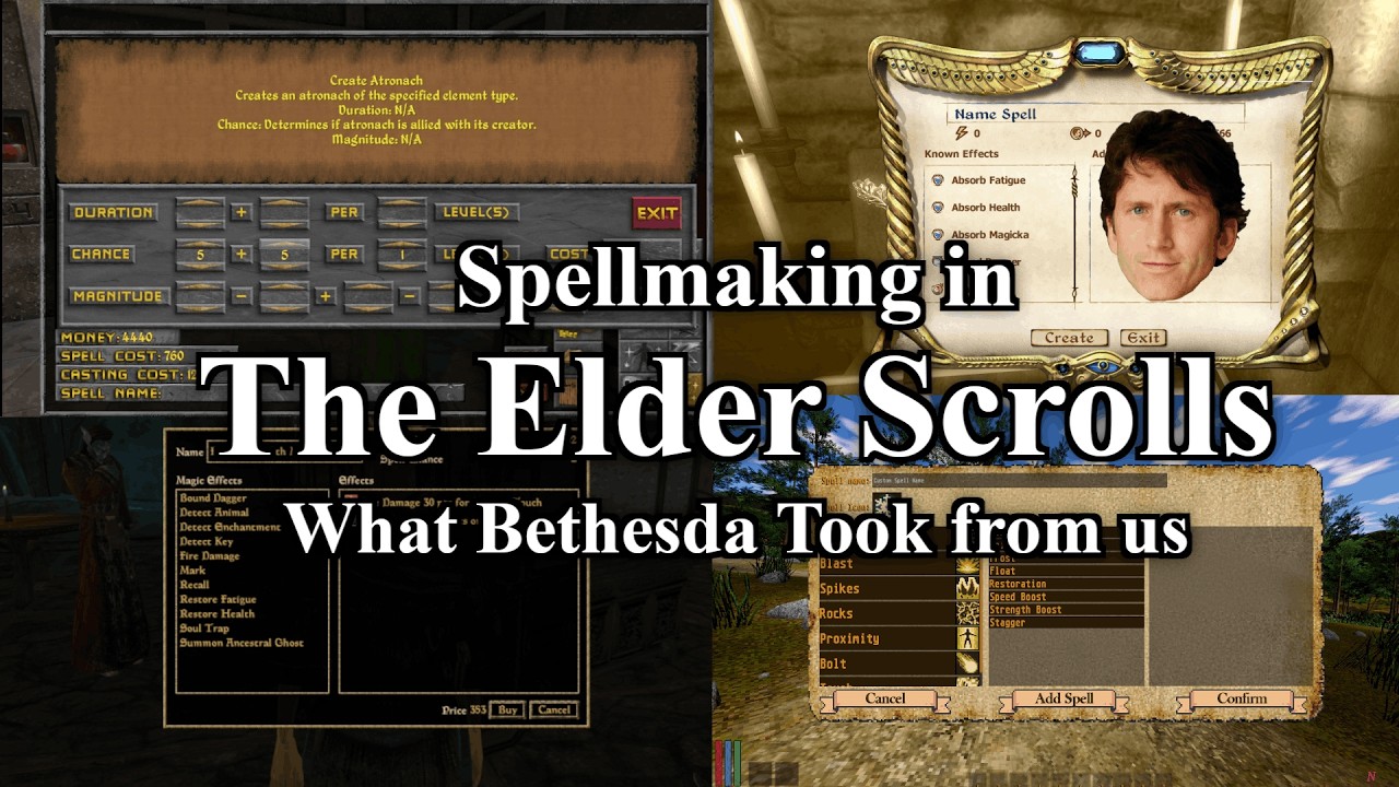 Создание заклинаний в The Elder Scrolls | Что Bethesda у нас забрала