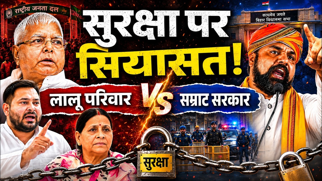 #laluyadav Family Security Row Triggers Political Storm in #bihar, RJD hits out #samratchaudhary