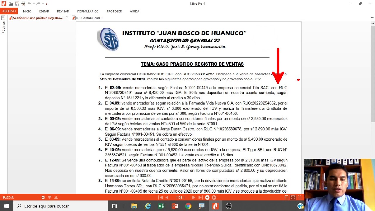 Sesión 02 Caso Práctico registro de ventas