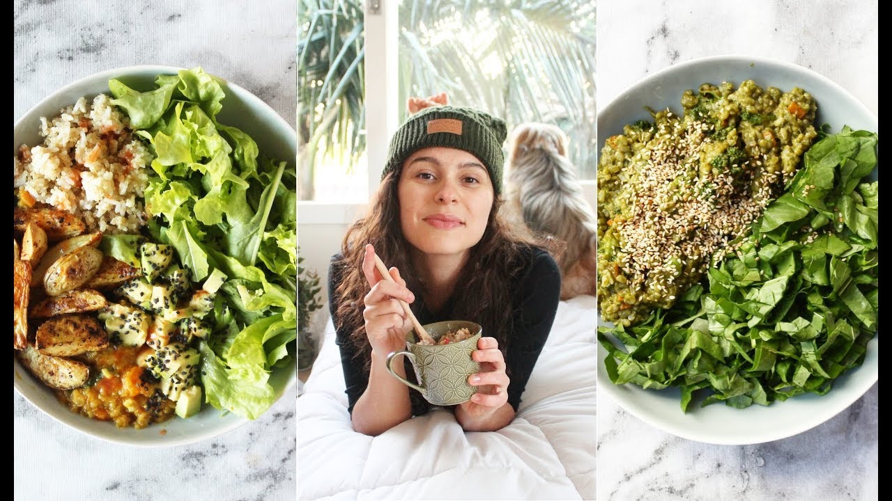 O QUE EU COMO DURANTE UM DIA #8 / Vegan e Saudável | Receita: Risoto Verde