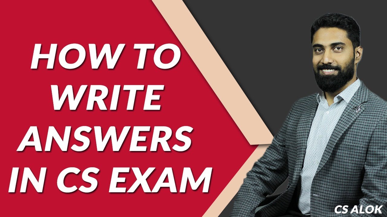 CS Exams : How to Write Answers in Law Papers #csexecutive #csprofessional #companysecretary