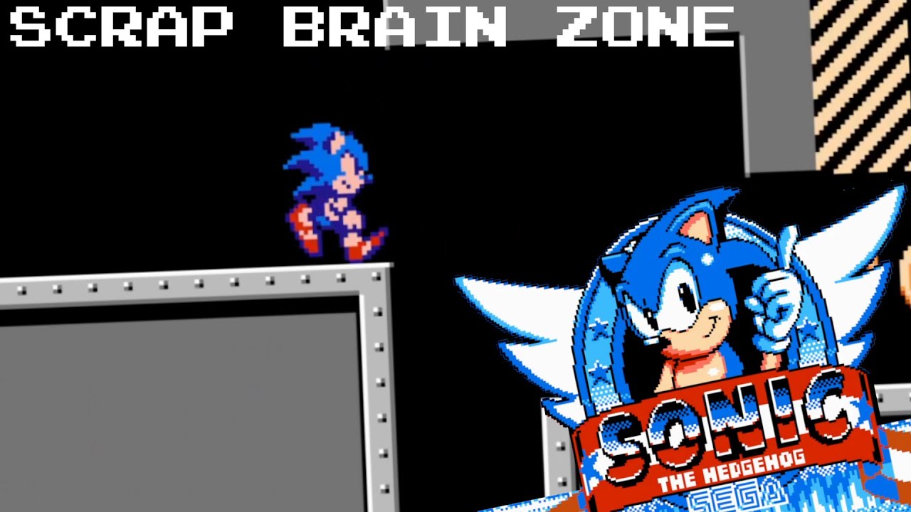 Sonic NES Improvement Vol.2 [2022 Update] - Scrap Brain Zone - Gameplay