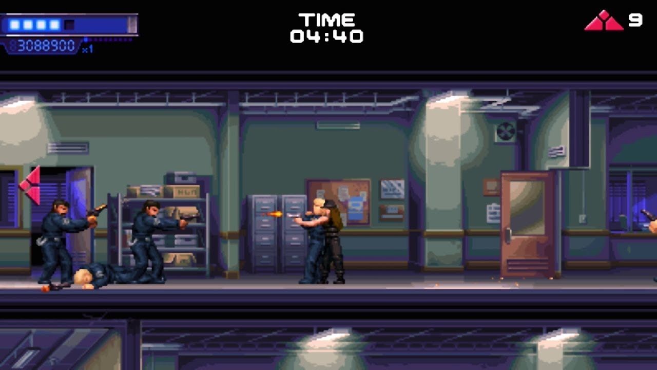 Terminator 2D NF - Level 9 {alternate} - Police Station (4K and Enhanced) |Medium Difficulty|