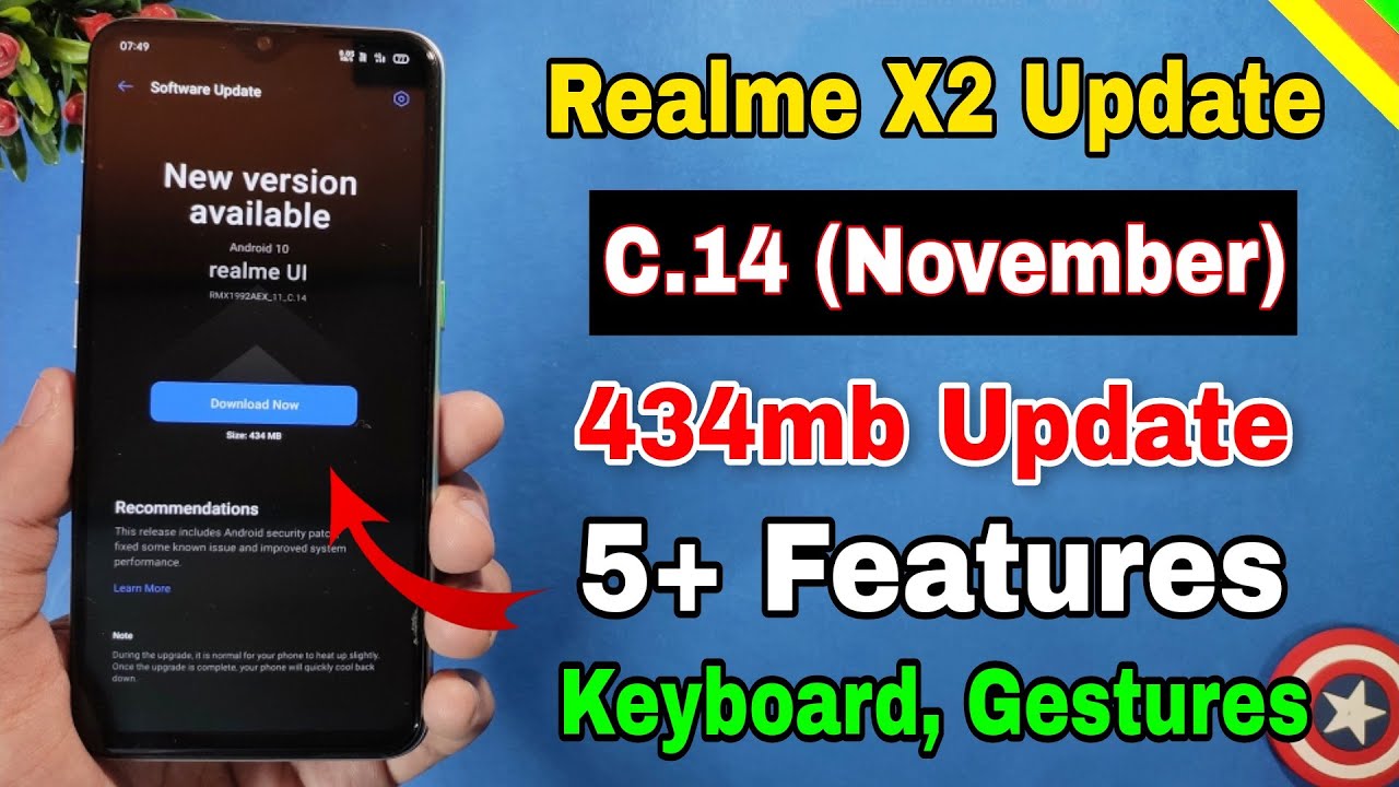 Realme X2 C.14 November new update | new features |  Realme X2 new update features