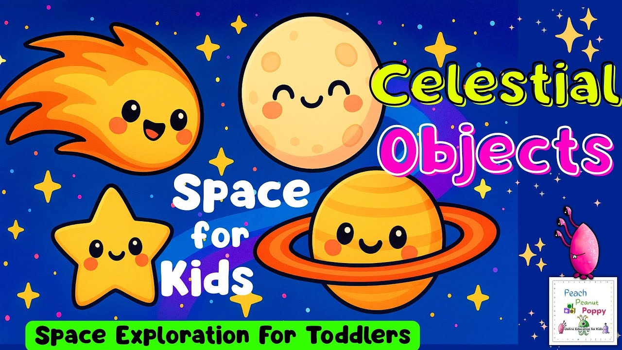 Celestial Objects | Objects In The Sky | Our Solar System | Best Learning Video For Toddlers