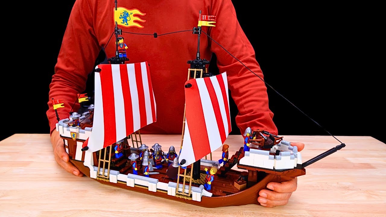 I Built a Lego Medieval Warship for the Lion Knights Faction