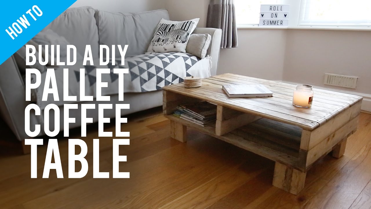 How to build a DIY rustic pallet coffee table