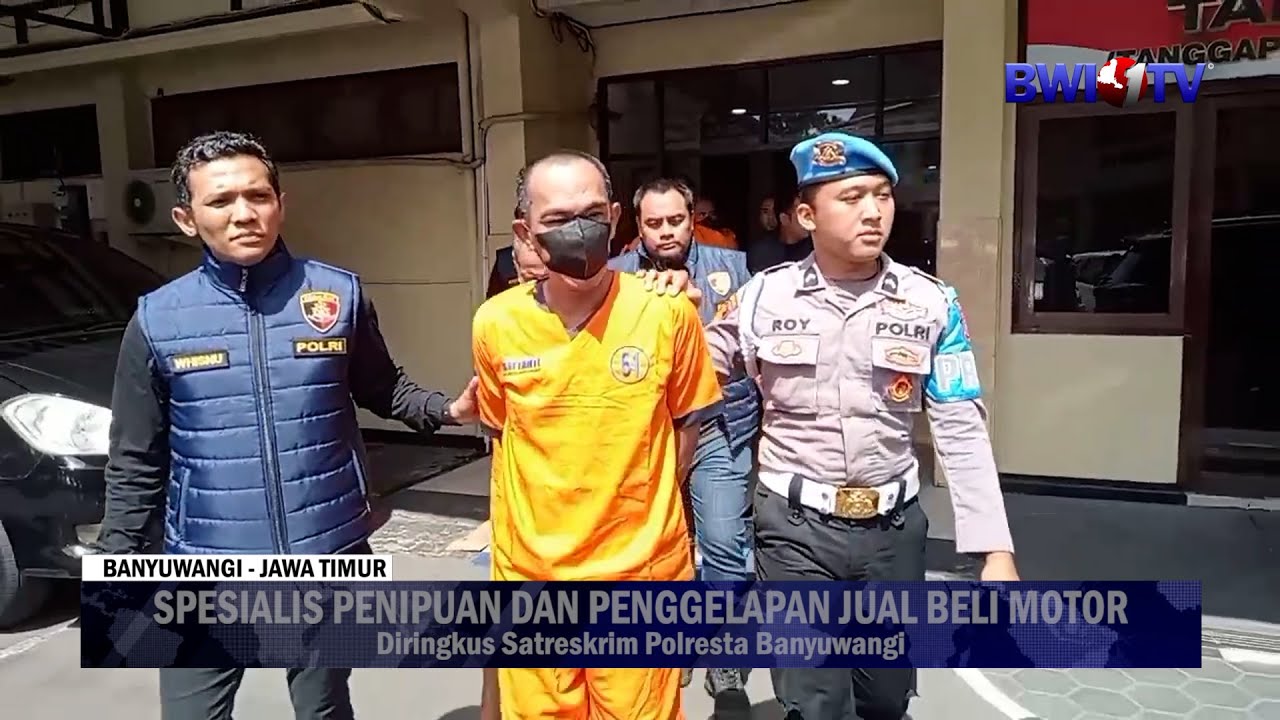 Spesialis Penipuan dan Penggelapan Jual Beli Motor Diringkus Satreskrim Polresta Banyuwangi