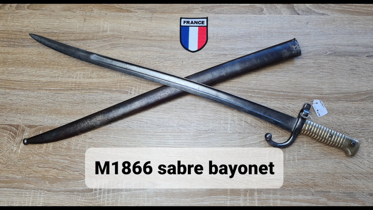 French M1866 sabre bayonet for the chassepot rifle