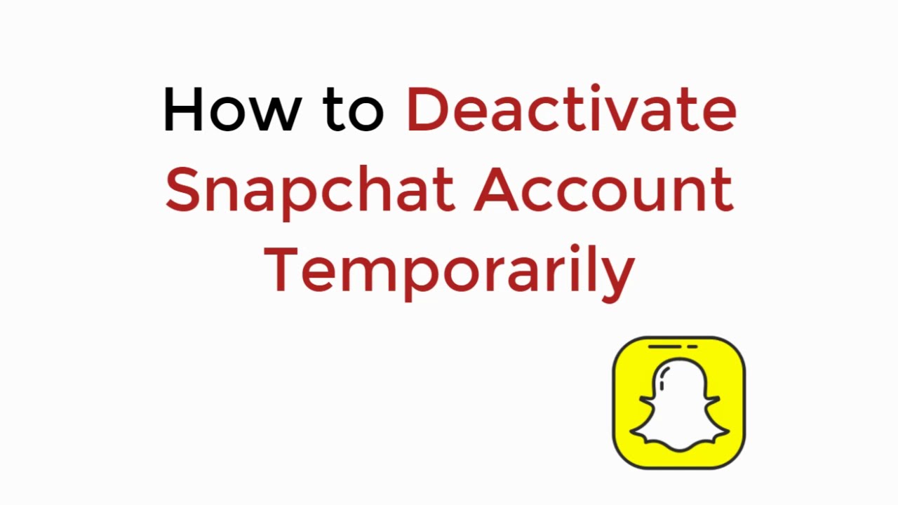 How to Deactivate Snapchat Account Temporarily (Quick & Simple)