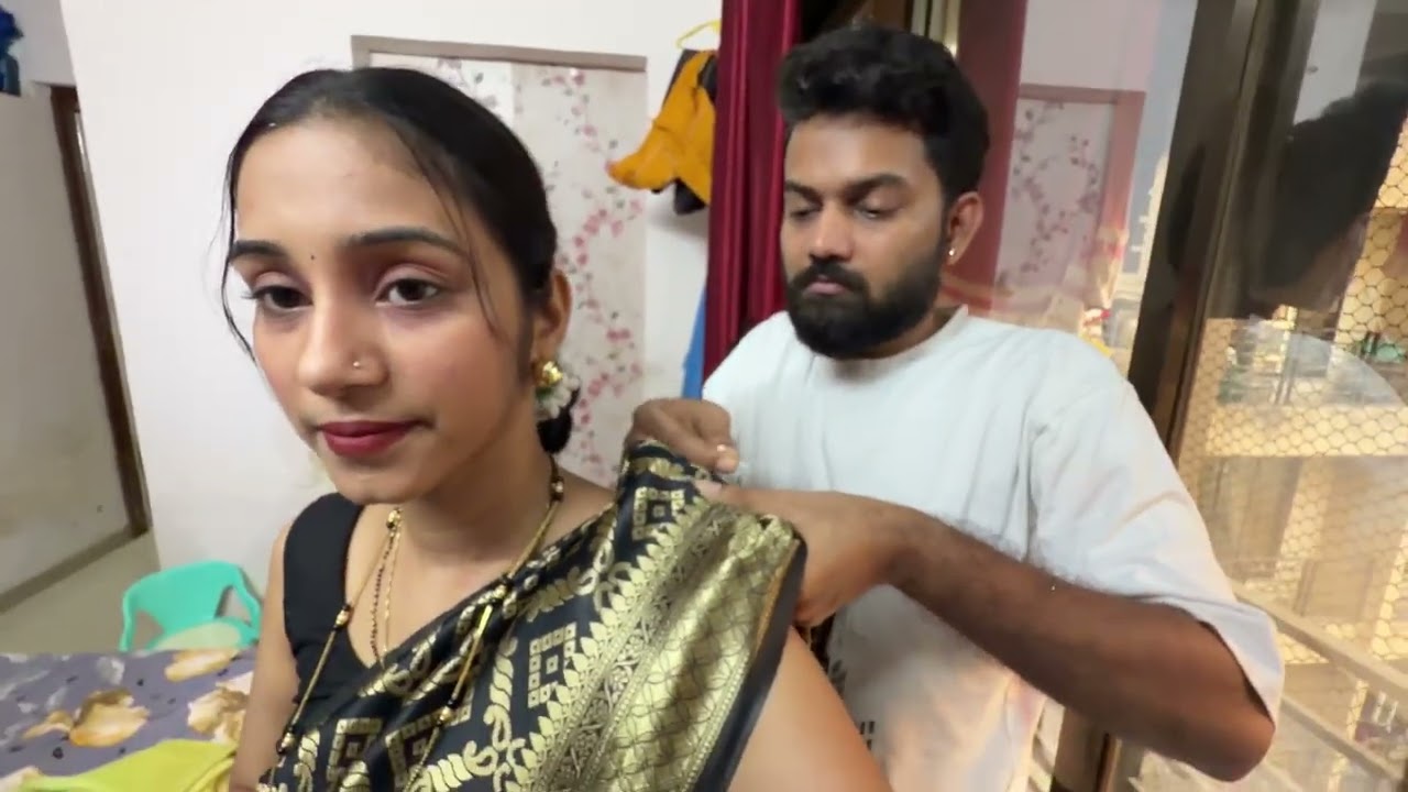 Navin Gharatil Amchi Pahili Makar Sankrant 🤩🥳 Puja Chi Excitement Buggu Cha TilGul Prem 😋❤️