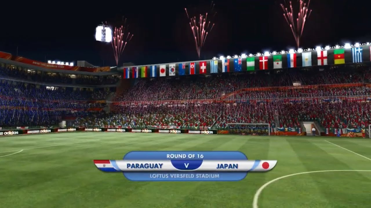 2010 FIFA World Cup Match 55 - Paraguay v Japan / Gameplay PlayStation 3 (PS3)