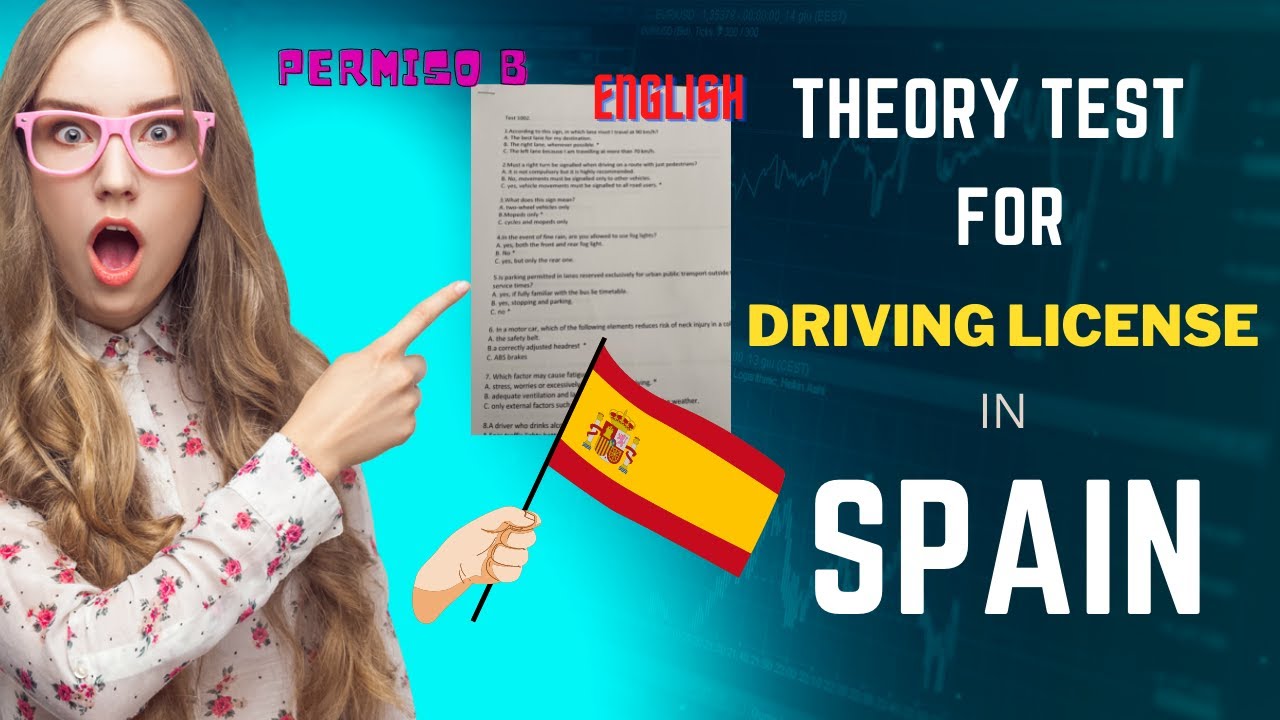 Theory Test for Driving License In  SPAIN 🇪🇸  Permiso B(test 1002) |ENGLISH/INGLES