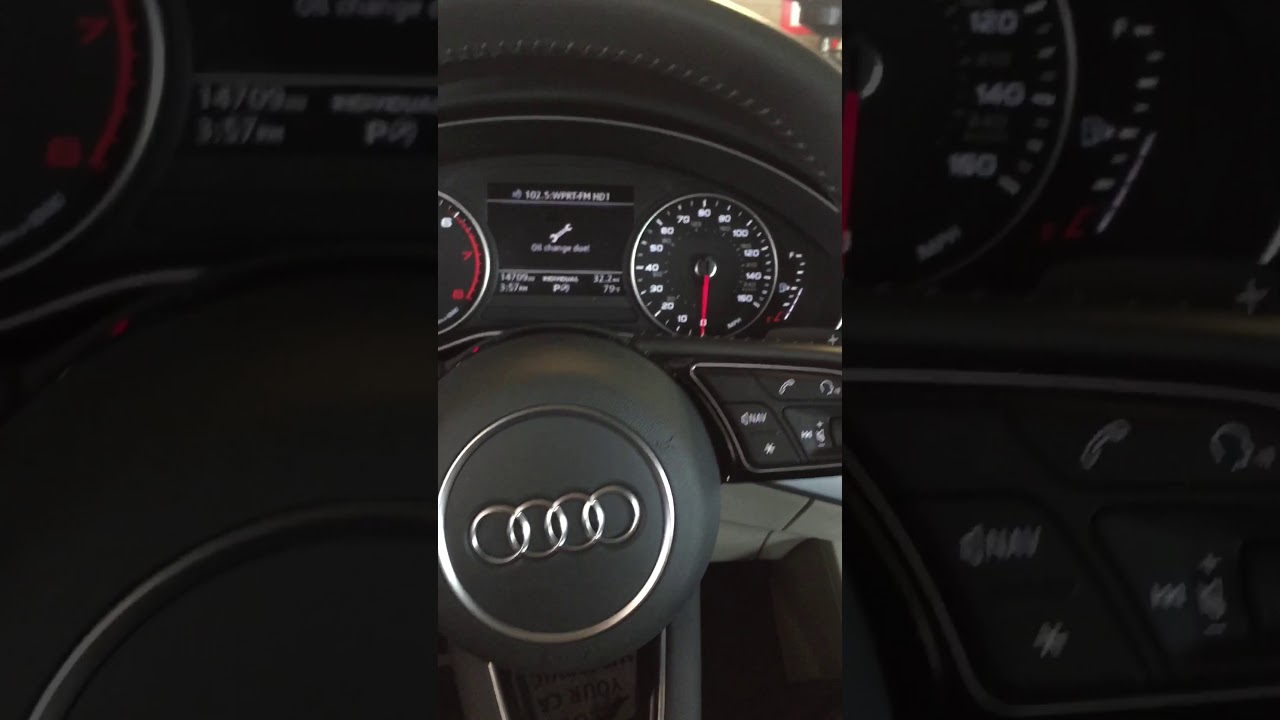 2017 Audi A4 oil rest