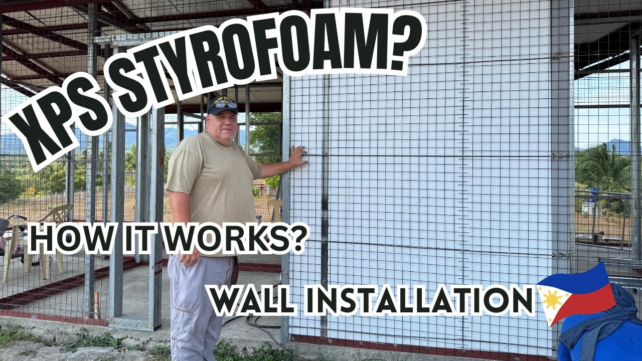 Farm House Building in the Philippines using XPS Styrofoam for wall