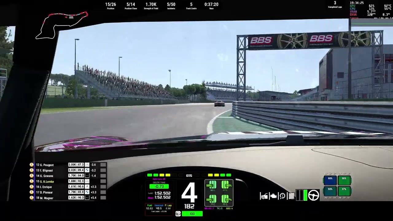 Raceroom GT4 Imola Weekle 19 CET 22.Feb.2026