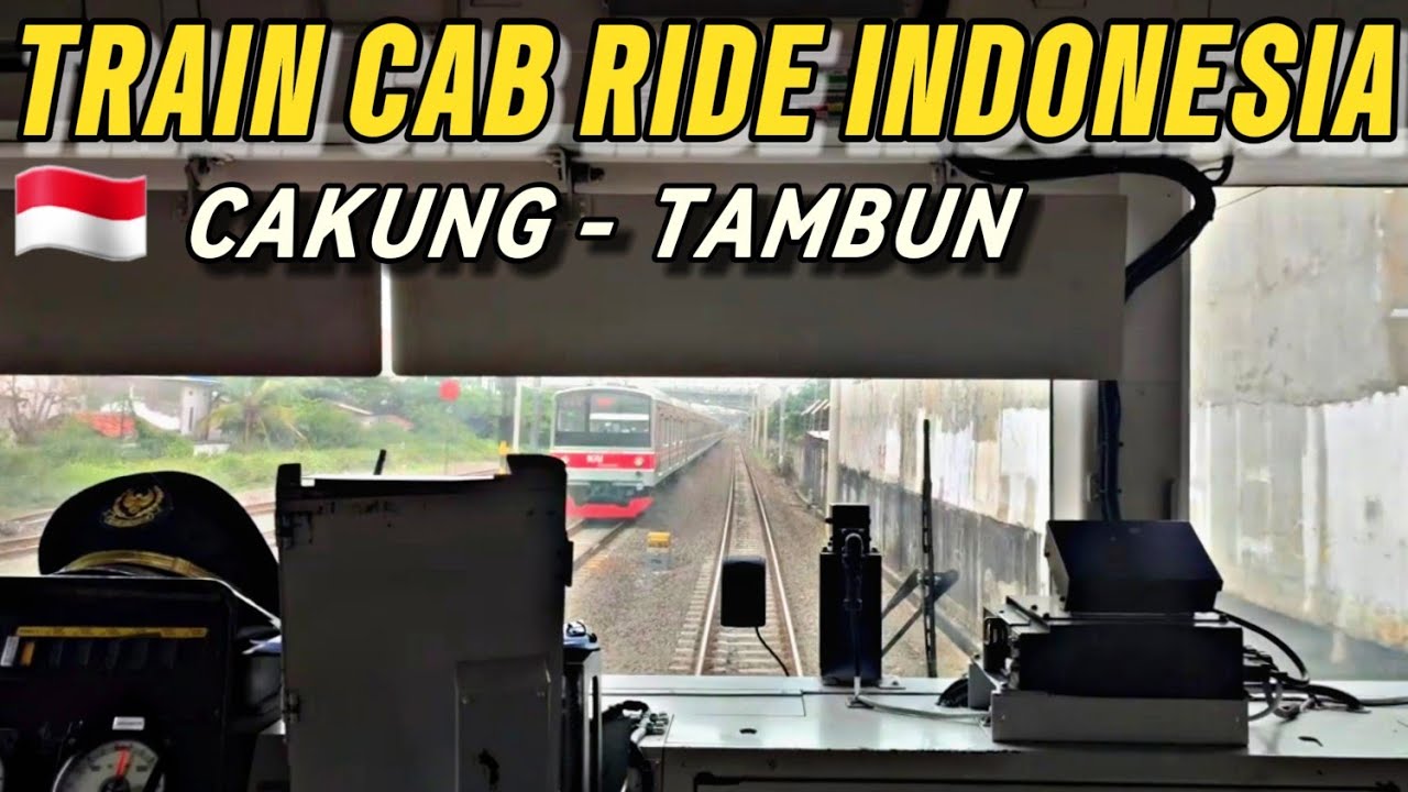 🇮🇩 INDONESIAN RAILWAYS ❗️CAB RIDE KRL JR 205 | CAKUNG - TAMBUN STASION