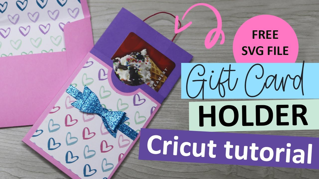 Простое руководство по изготовлению держателя подарочной карты Cricut