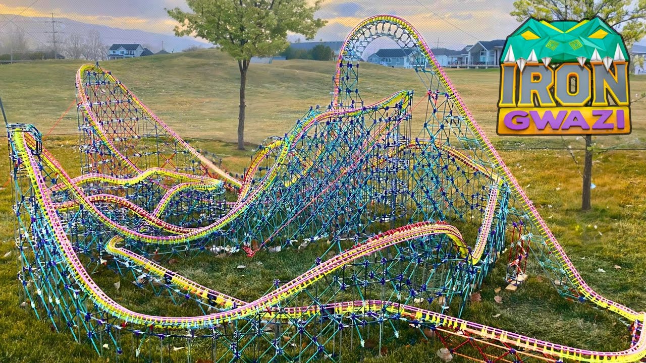 I Built Iron Gwazi at Busch Gardens Tampa out of K’nex! | Giant model RMC roller coaster!