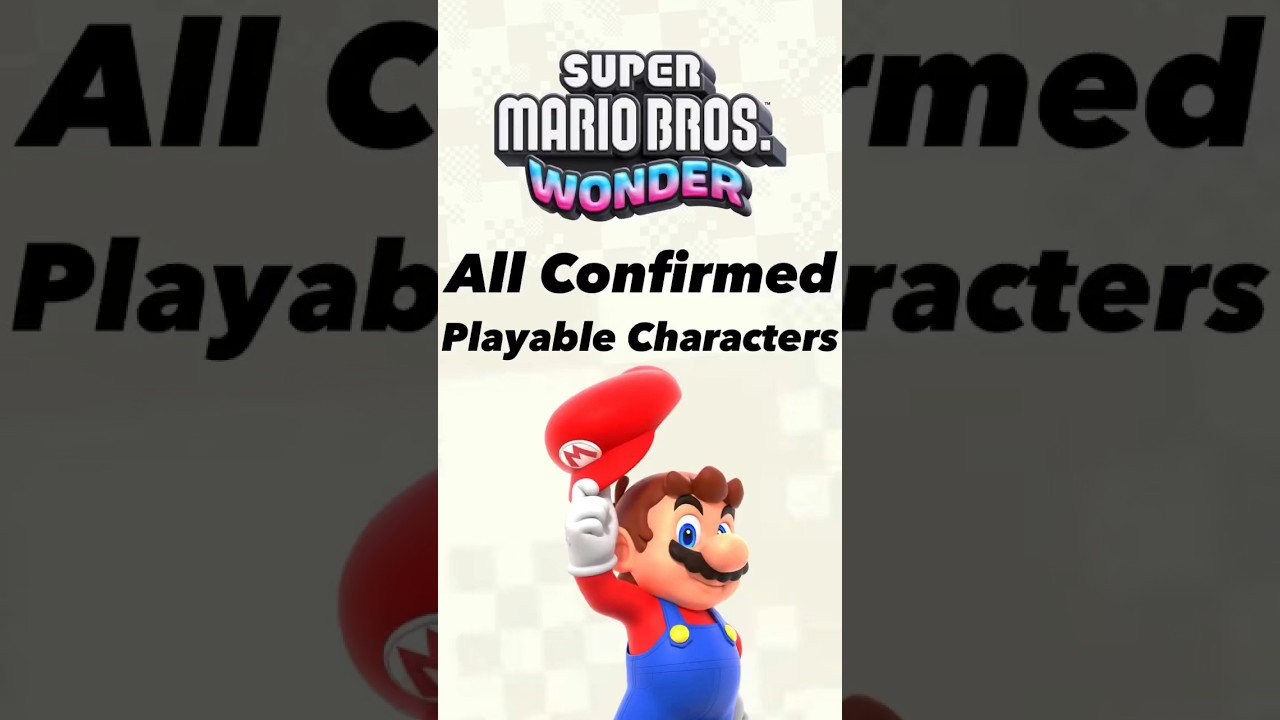 All CONFIRMED Playable Characters In Super Mario Bros. Wonder