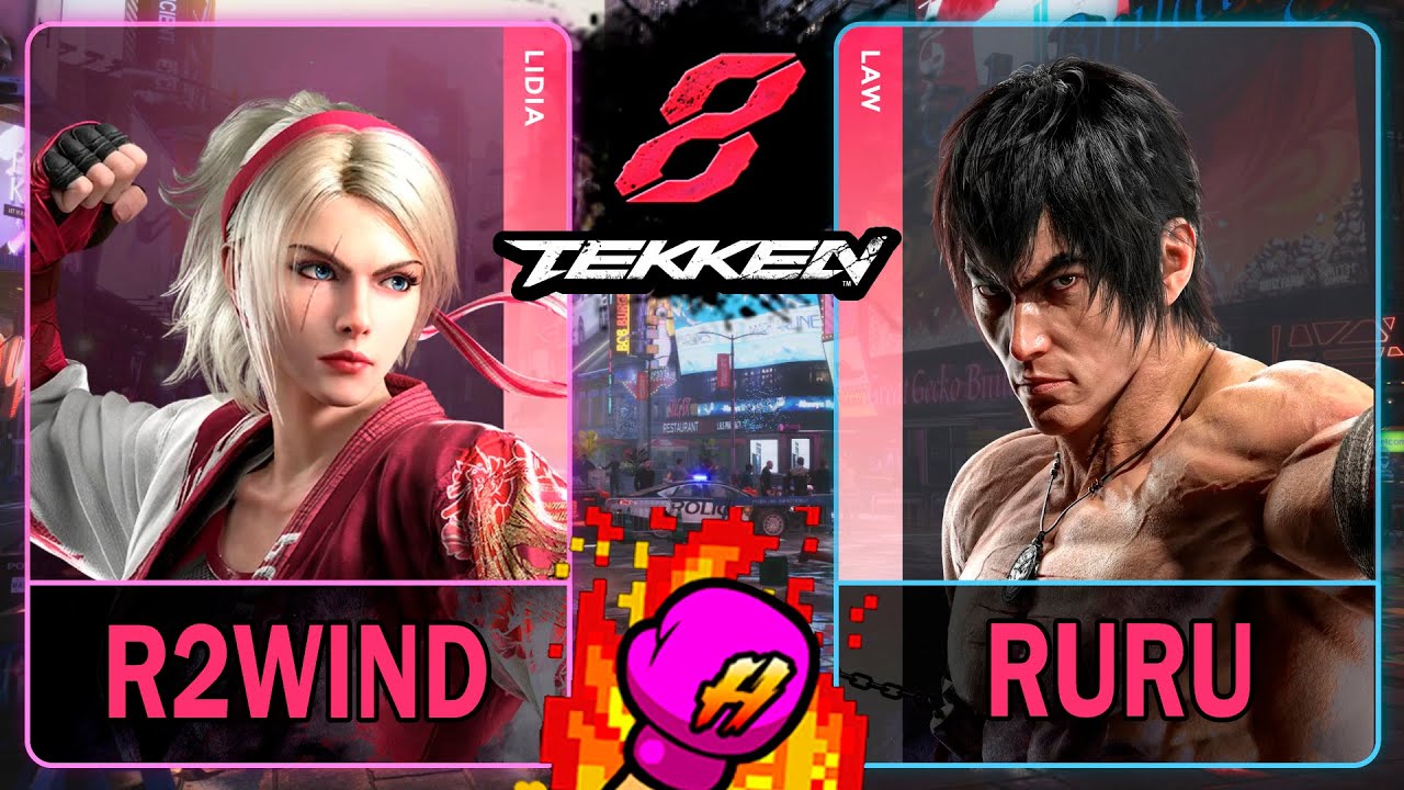 Tekken 8 R2Wind (LIDIA) VS Ruru (LAW)🥊 鉄拳8🥊4K 60ᶠᵖˢ🥊T8 🥊TK8🥊